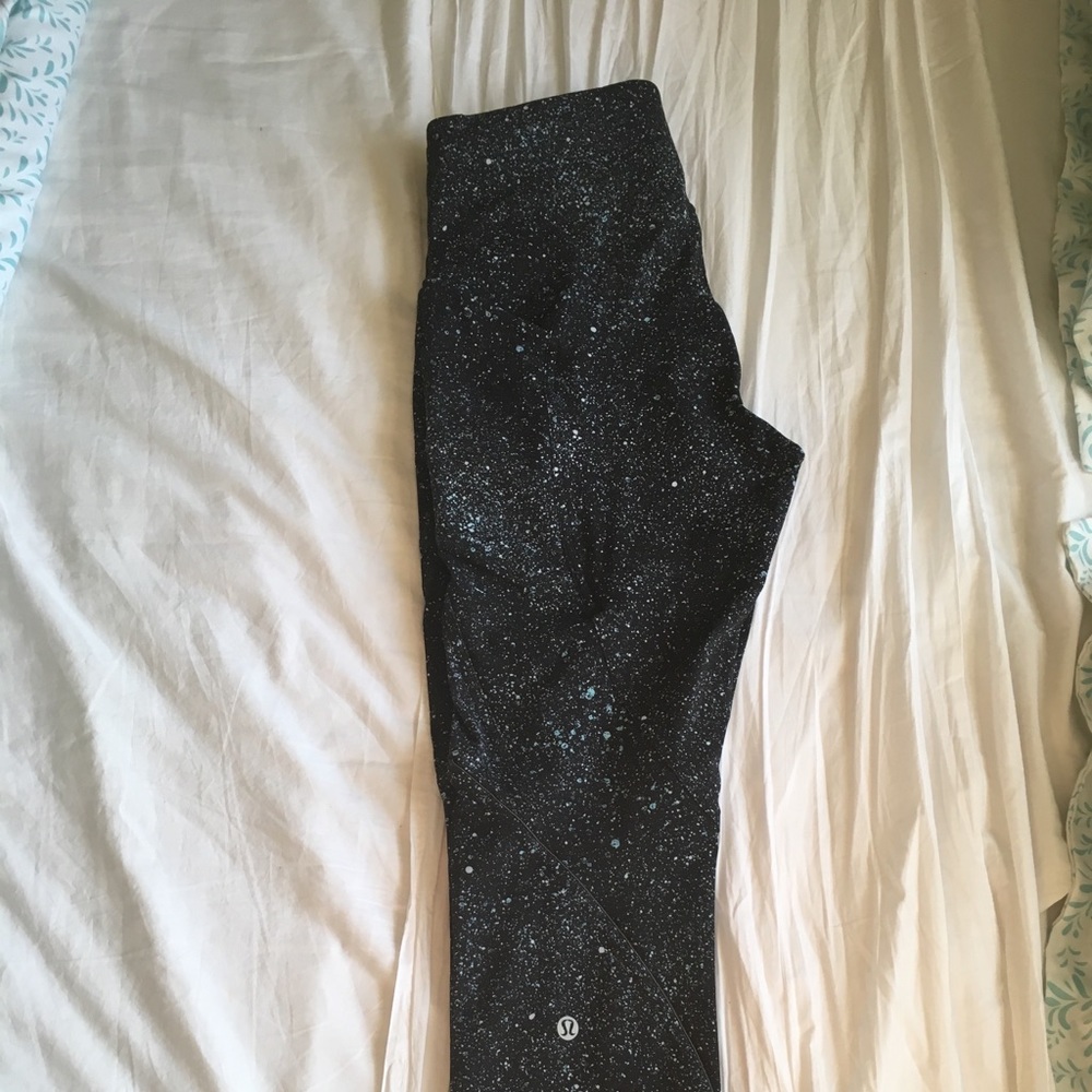 7/8 Black starry print